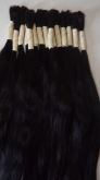 200 gramas 65 cm Cabelo castanho escuro  preto