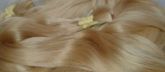 200 gramas 70 cm cabelo loiro claro descolorido