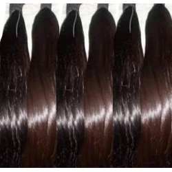 100gramas 55  cm CABELO NATURAL LISO CASTANHO MEDIO